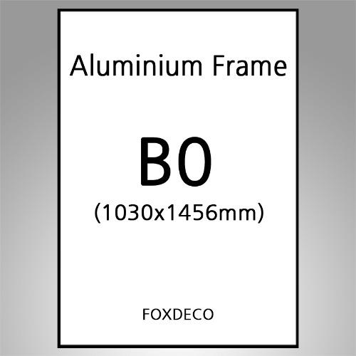 B0 무광 알루미늄 액자 (휨방지보강와이어줄장착 + 8종컬러)