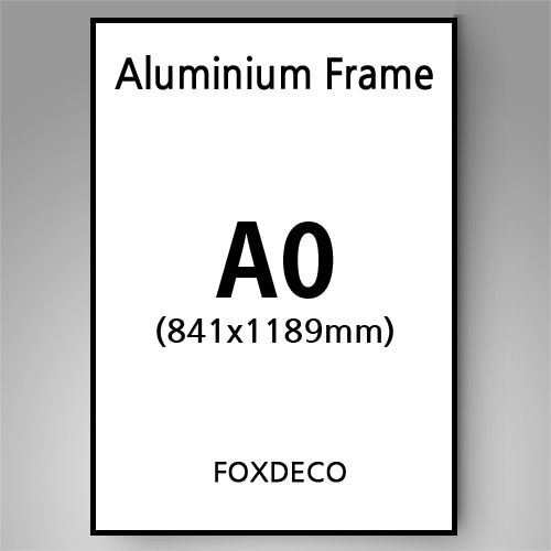 A0 무광 알루미늄 액자 ( 휨보강와이어줄장착 + 7종컬러)