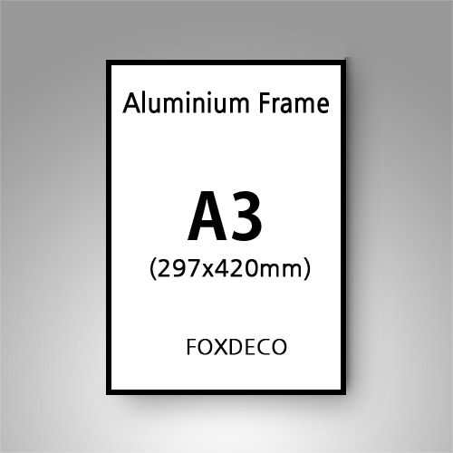 (유프레임 개인주문창)  A3 무광 알루미늄 액자 ( 프레임만협업가)